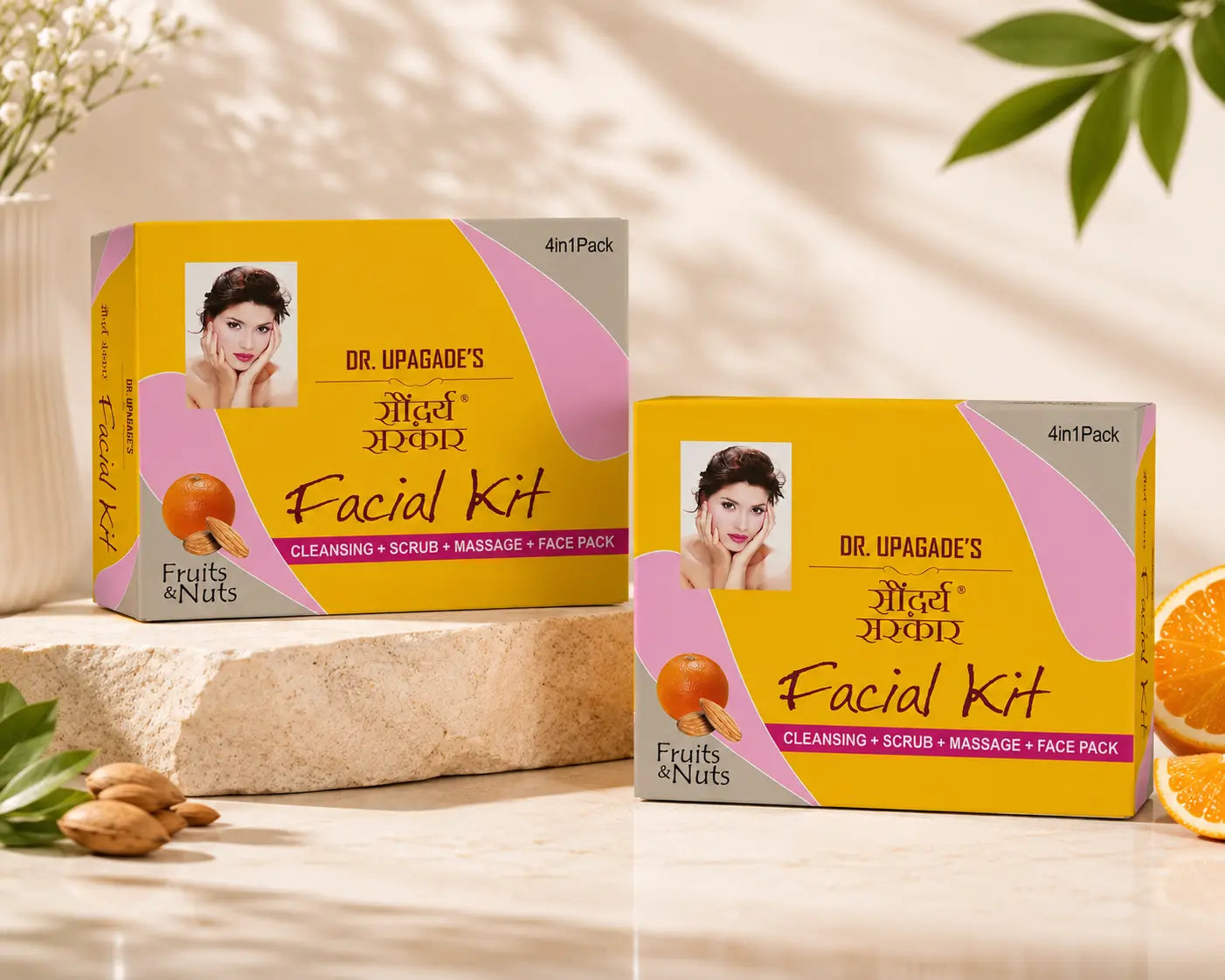 Dr. Upagade's Saundarya Sanskar Facial Kit B1G1 Combo: Buy 1 Get 1 Free