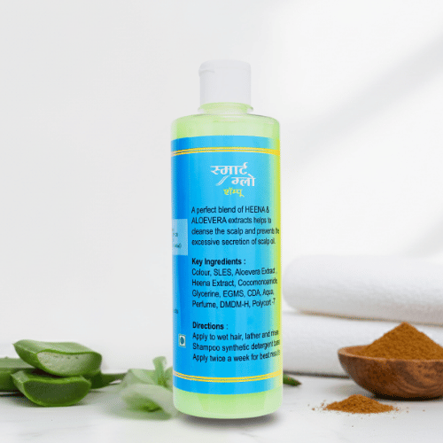 Smart Glow Aloe Vera & Heena Ayurvedic Shampoo