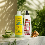 Dr. Upagade's Premium Care Combo – Smart Glow Shampoo 500ml & Almond Honey Body Lotion