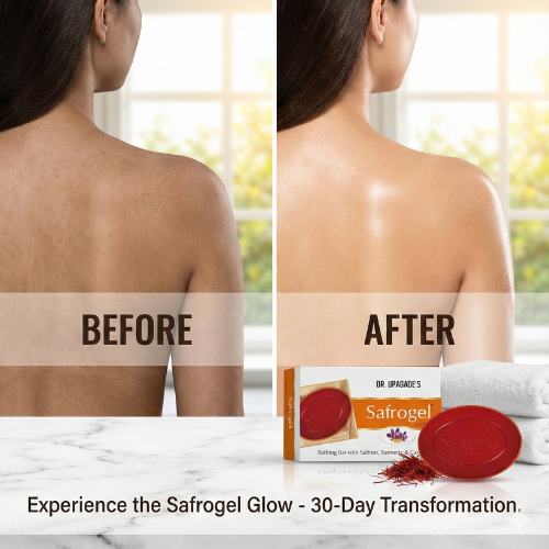 Saffrogel Ayurvedic Bath Soap – Natural Glow Bathing Bar for Radiant, Healthy Skin (pack of 2)
