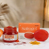 Safrogel Saffron Glow Combo – Herbal Brightening Soap (75g) + Safrogel Saffron Gel For Radiant, Hydrated Skin