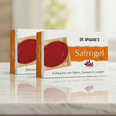 Saffrogel Ayurvedic Bath Soap – Natural Glow Bathing Bar for Radiant, Healthy Skin (pack of 2)