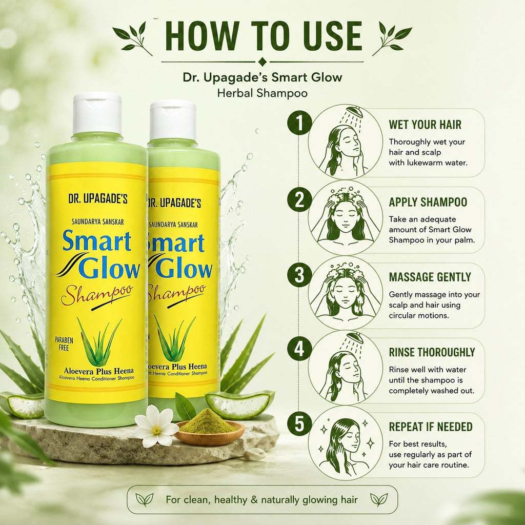 Smart Glow Aloe Vera & Henna Ayurvedic Shampoo 500ml