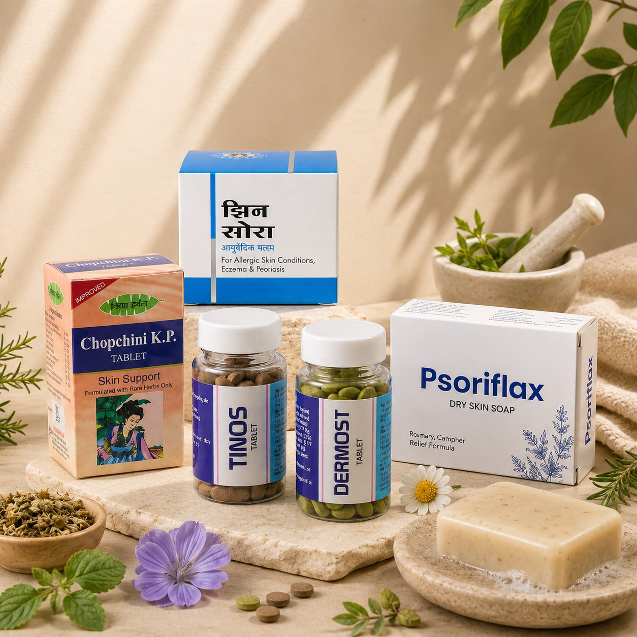 Herbal Skin Care Kit for Dry & Sensitive Skin